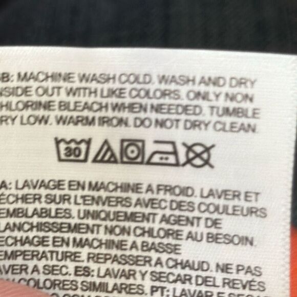 The North Face Shirt Womens Large Coral Cropped Logo Tee Boxy Band Collar Relaxe - Picture 7 of 7